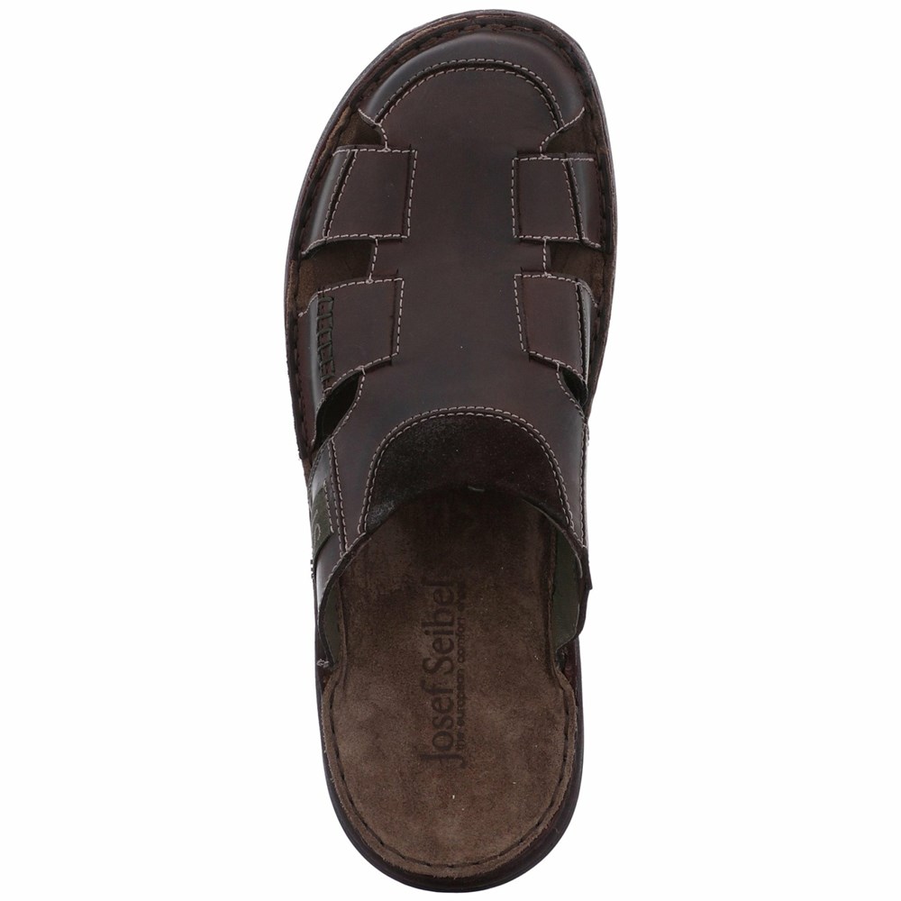 Beige Josef Seibel Maverick 02 Men's Sandals | OVH897306