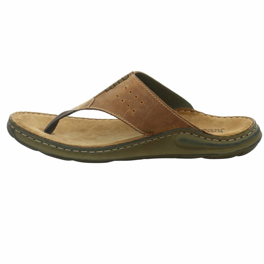 Beige Josef Seibel Maverick 05 Men's Sandals | LEU320457