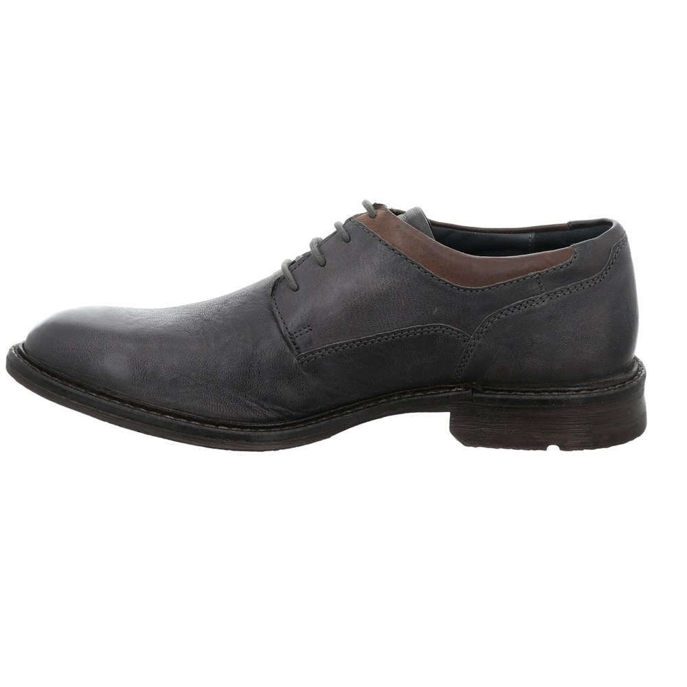 Black Josef Seibel Earl 05 Men's Dress Shoes | GXQ193286