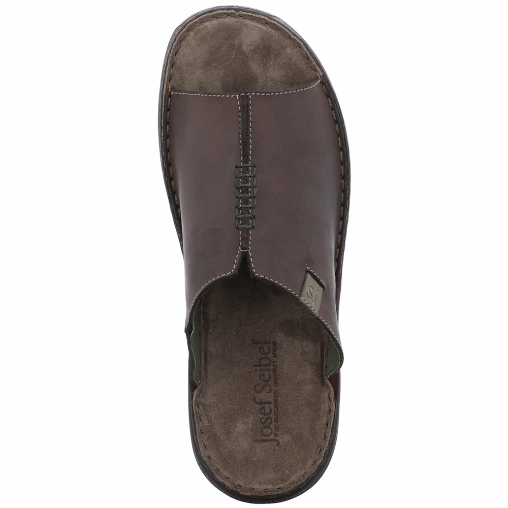 Black Josef Seibel Maverick 03 Men's Sandals | JPQ743592