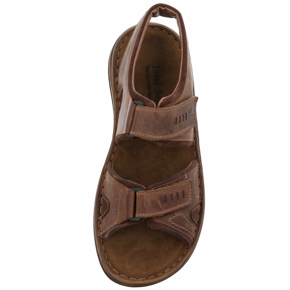 Black Josef Seibel Raul 19 Men's Sandals | PAT579680