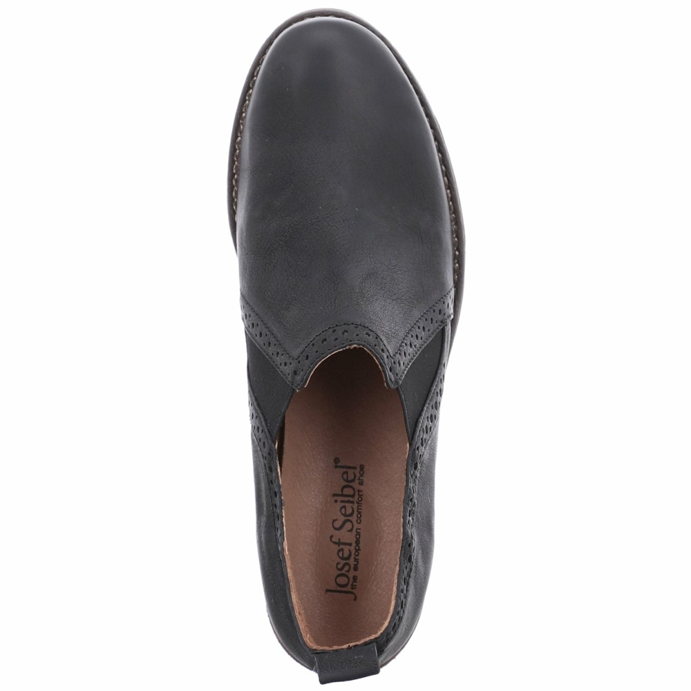 Black Josef Seibel Sienna 91 Women's Slip On | HOQ103472