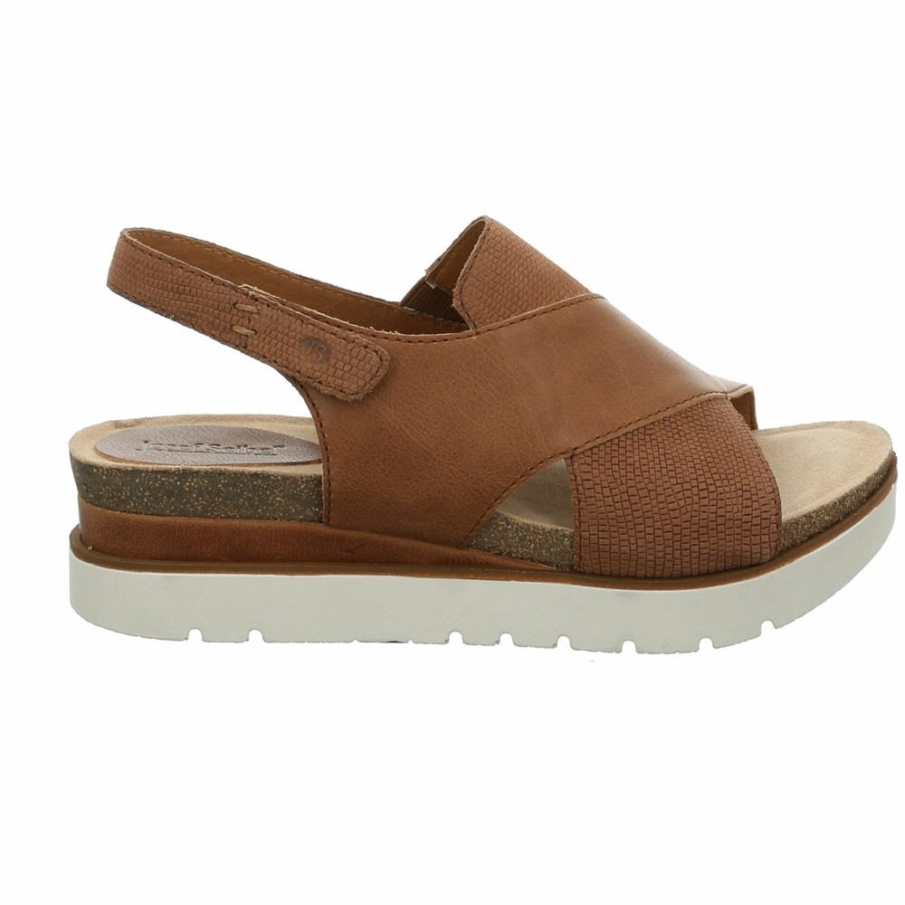 Brown Josef Seibel Clea 05 Women's Sandals | MKD489136