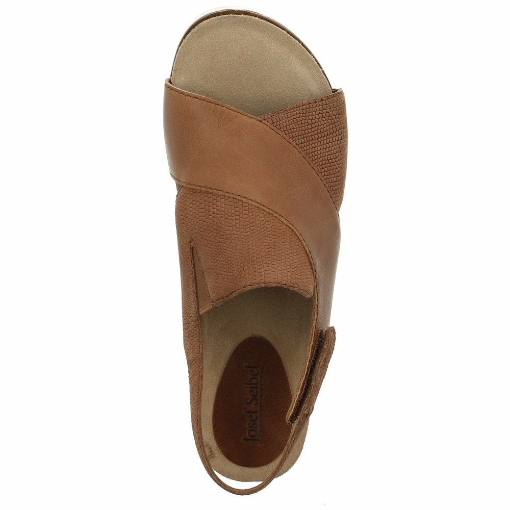 Brown Josef Seibel Clea 05 Women's Sandals | MKD489136