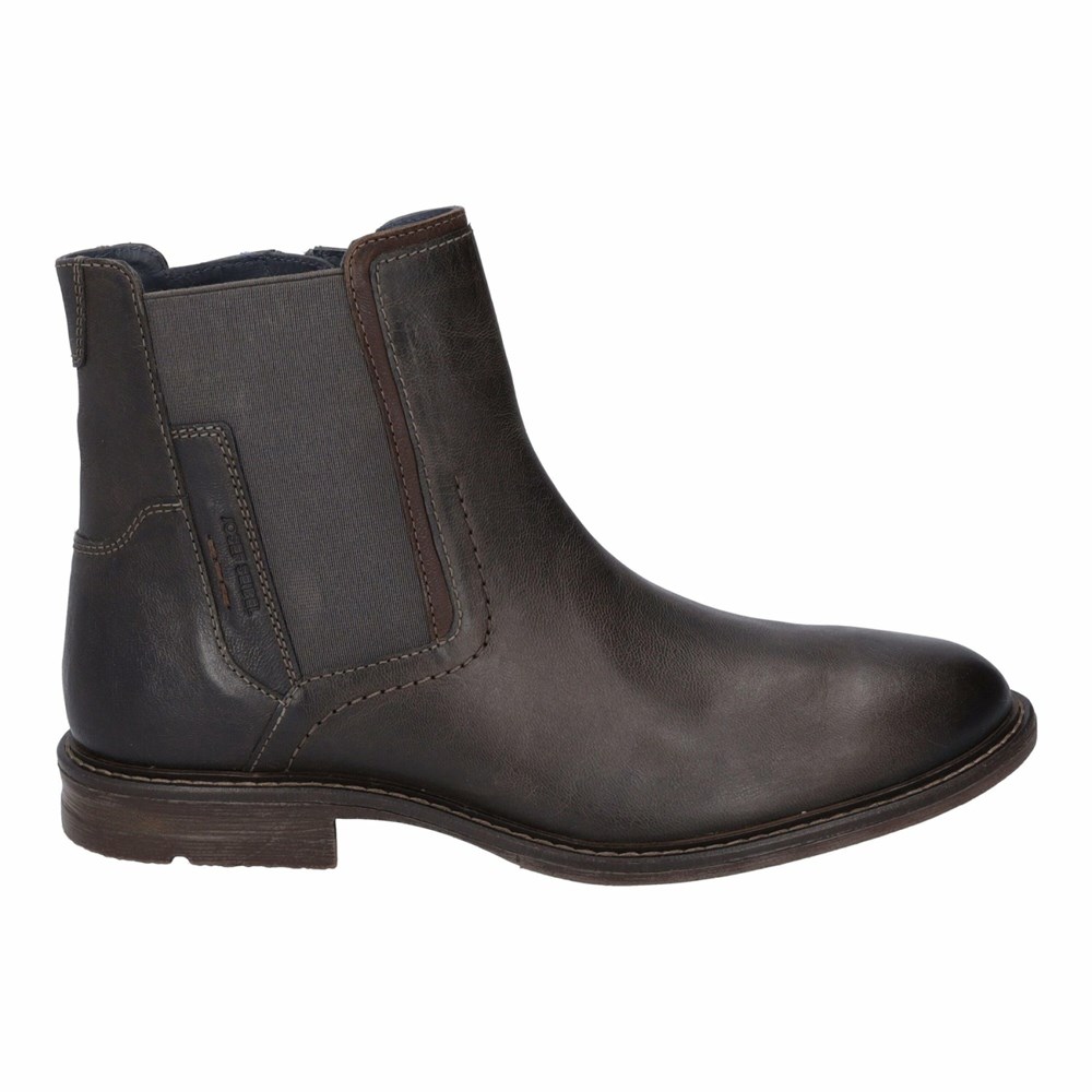 Brown Josef Seibel Earl 08 Men's Boots | PBQ670284