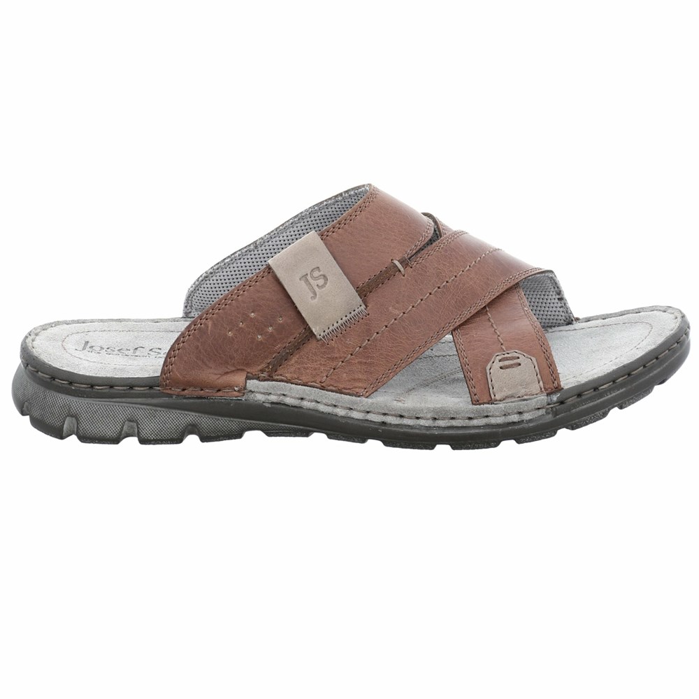 Brown Josef Seibel John 04 Men's Sandals | QHG016287