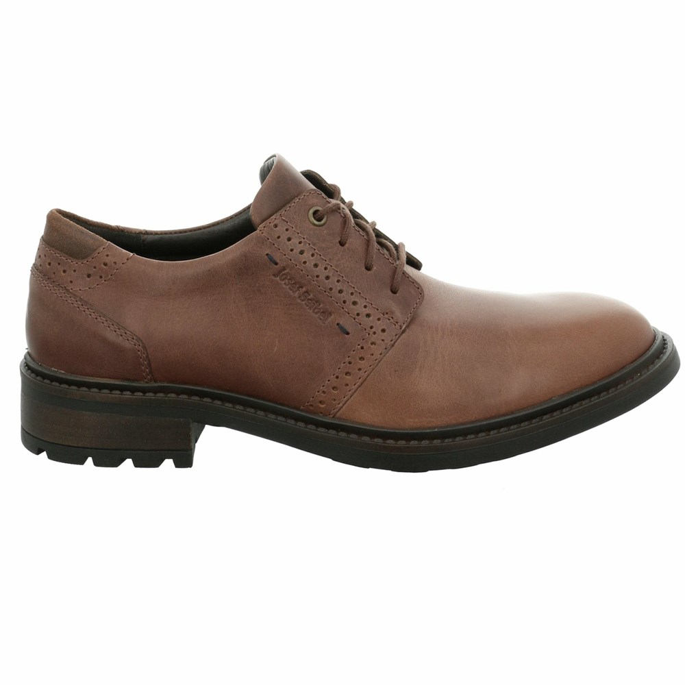 Brown Josef Seibel Oscar 42 Men's Lace Up Shoes | CZE570942