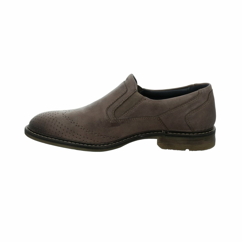 Grey Brown Josef Seibel Earl 06 Men's Dress Shoes | KMA406387