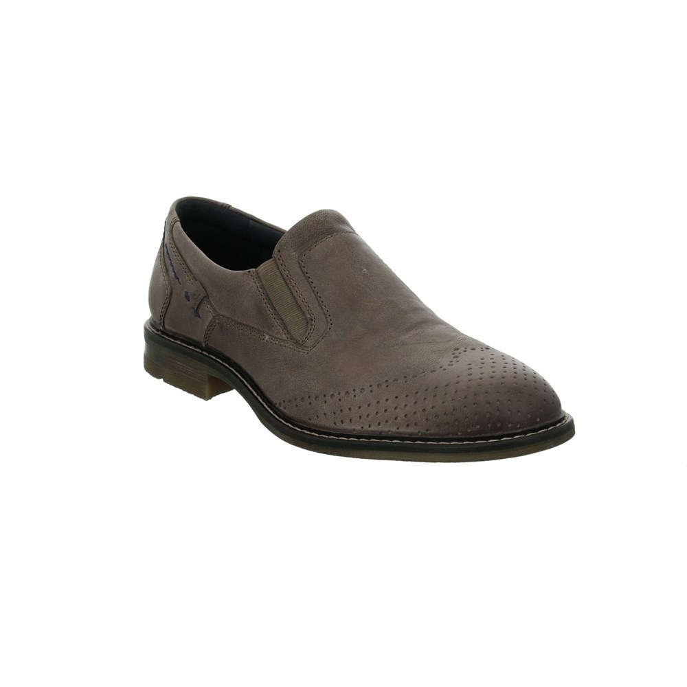 Grey Brown Josef Seibel Earl 06 Men\'s Dress Shoes | KMA406387