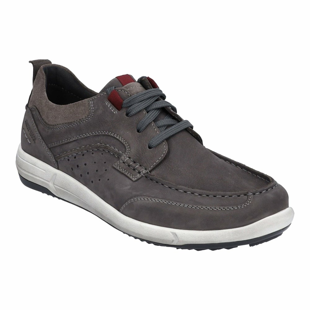 Grey Josef Seibel Enrico 25 Men's Sneakers | TLJ706385