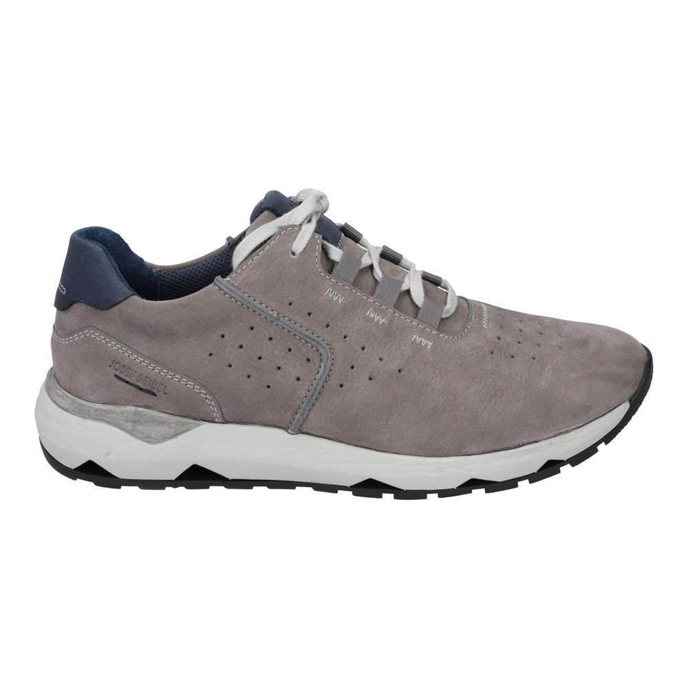 Grey Josef Seibel Jeremiah 01 Men's Sneakers | VNU784035