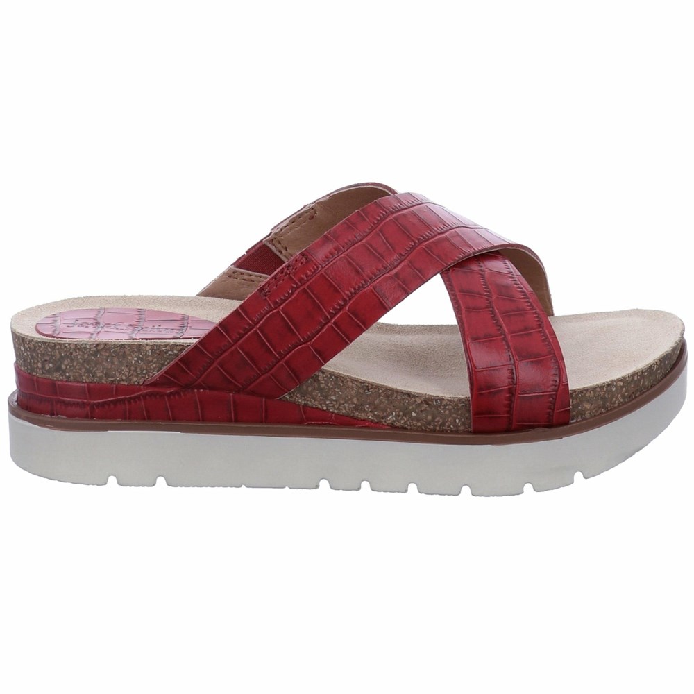 Red Josef Seibel Clea 11 Women's Sandals | UBV987314